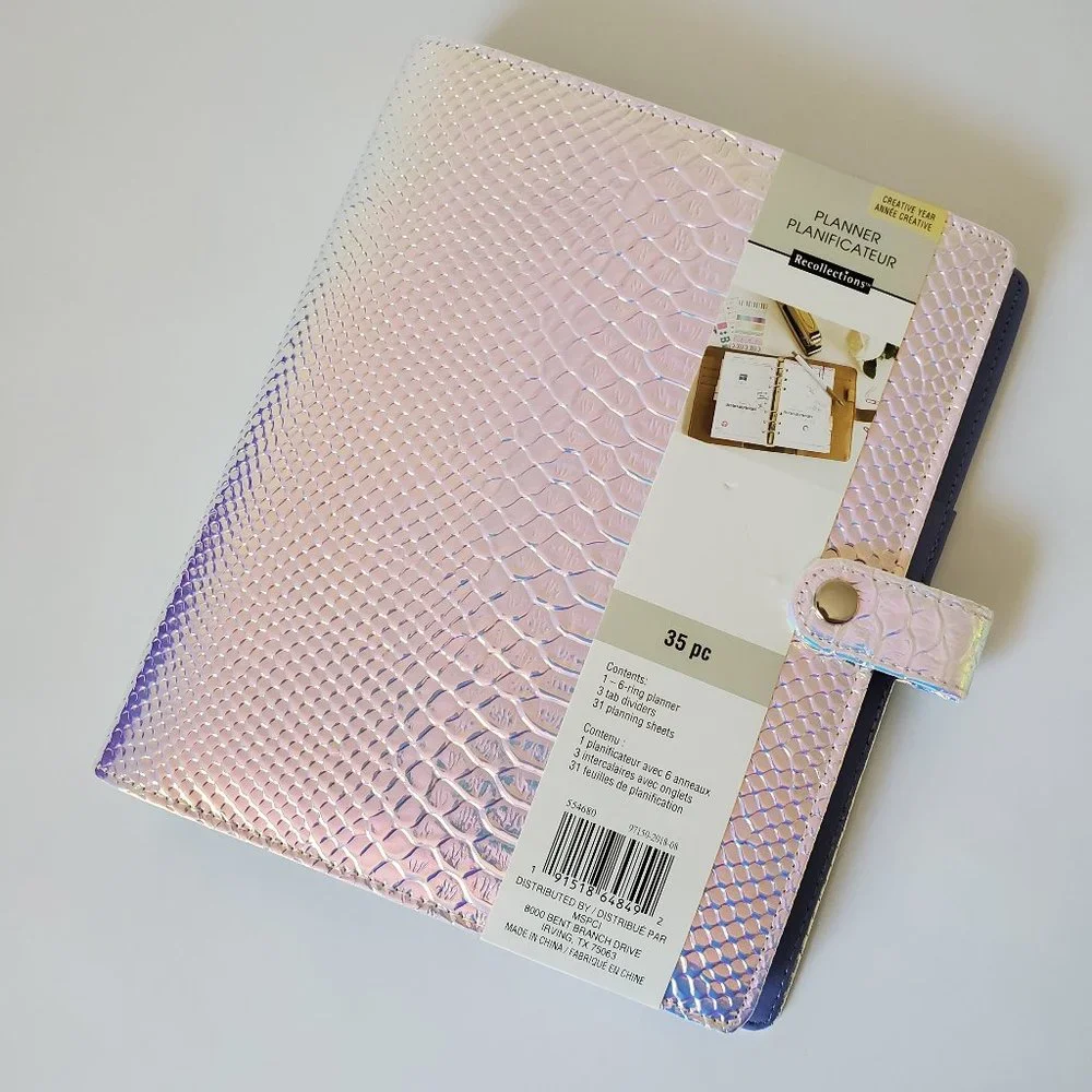 Iridescent Snakeskin Planner